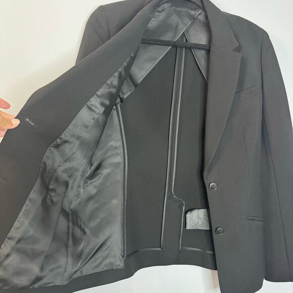 Alexander Wang Black Single Breasted Blazer Structure Wool Blend Women's 4 - Picture 8 of 10